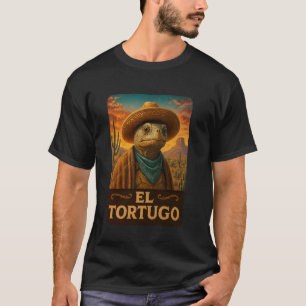 Camiseta Tartaruga El Tortugo Caubói do Velho Oeste Colete