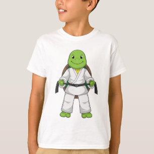Camiseta Tartaruga em Artes Marciais com Cinturão Negro