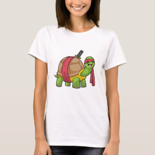 Camiseta Tartaruga em Artes Marciais com Espada