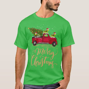 Camiseta Tartaruga Engraçada Dirigindo Árvore De Natal Tart