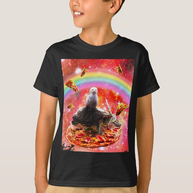 Camiseta Tartaruga Espacial - Pizza & Taco (Frente)