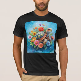 Camiseta Tartaruga Floral