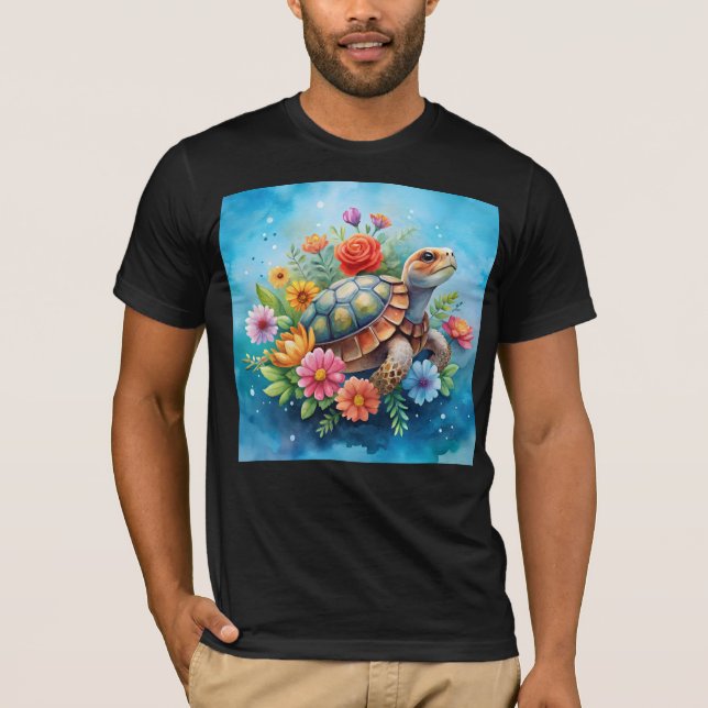 Camiseta Tartaruga Floral (Frente)