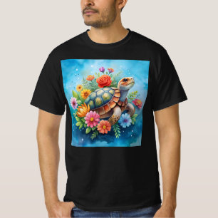 Camiseta Tartaruga Floral