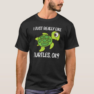 Camiseta Tartaruga Fofa Para Homens Mulheres Tartaruga Mari