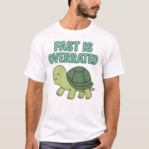 Camiseta Tartaruga Fofa “Rápido é Superestimado”
