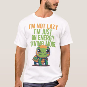 Camiseta Tartaruga Fofa, Tartaruga Preguiçosa, No Modo de E