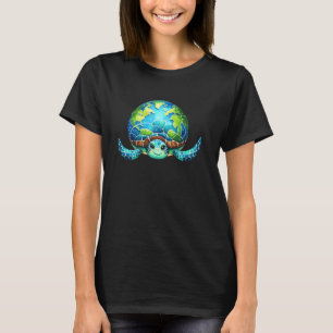 Camiseta Tartaruga Fofo Dia Da Terra Salve O Planeta 22 De