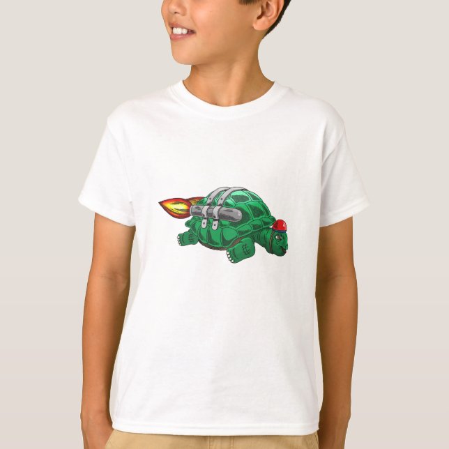 Camiseta Tartaruga Foguete Veloz (Frente)
