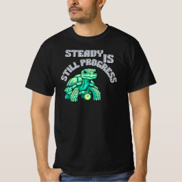 Camiseta Tartaruga Gráfica de Progresso Ainda é Constante|