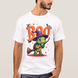 Camiseta Tartaruga Jabuti Boo Bruxa Gola ou Doce Dia das Br