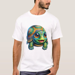 Camiseta Tartaruga Kawaii Fofa Clipart