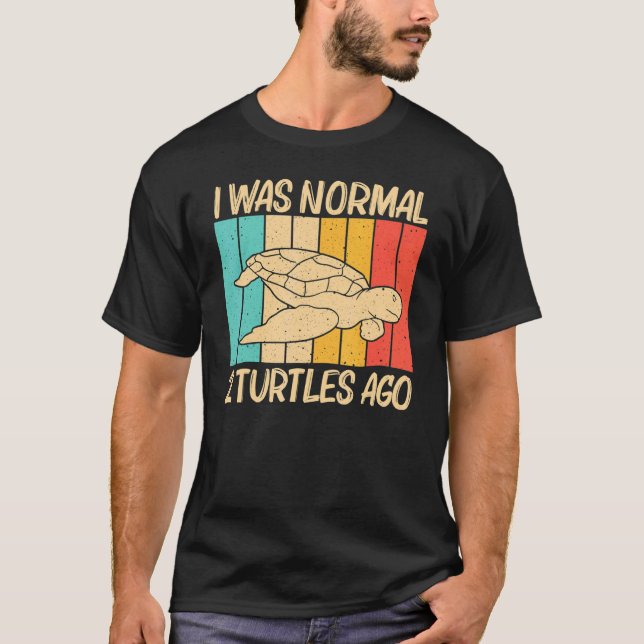 Camiseta Tartaruga legal Para Homens Tartarugas Do Mar Anim (Frente)