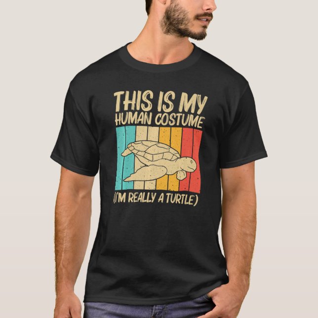 Camiseta Tartaruga legal Para Homens Tartarugas Do Mar Anim (Frente)