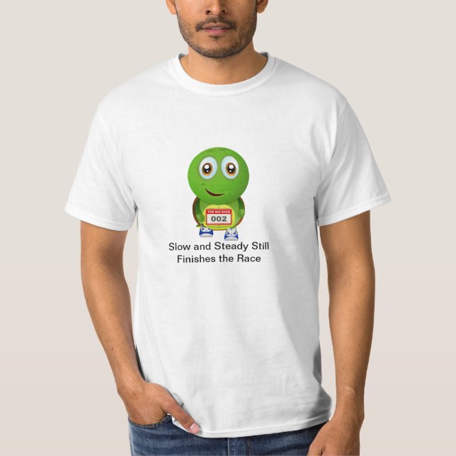 Camiseta Tartaruga lenta e em funcionamento constante (Frente)