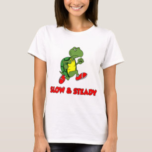 Camiseta Tartaruga Lenta E Estável Em Funcionamento