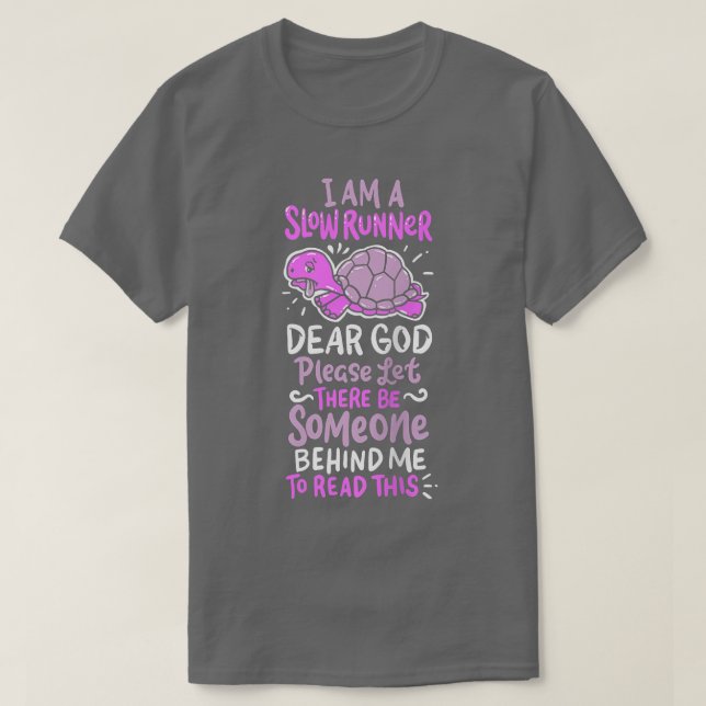 Camiseta Tartaruga Lenta T Engraçado Eercise Correndo Prese (Frente do Design)