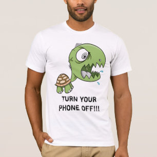 Camiseta Tartaruga louca "VOLTA SEU TELEFONE FORA" da