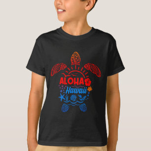 Camiseta Tartaruga marinha aloha havaí tropical verão praia