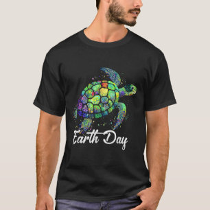 Camiseta Tartaruga marinha Dia da Terra Natural Salva a Ter