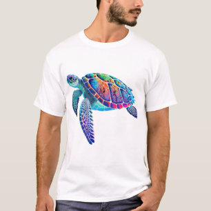 Camiseta Tartaruga marinha Fluo