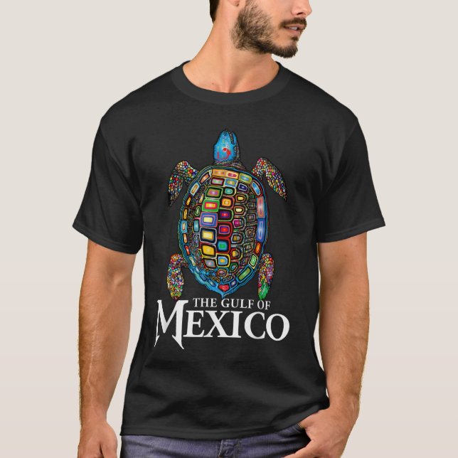 Camiseta Tartaruga Marinha Golfo do México para Sempre (Frente)