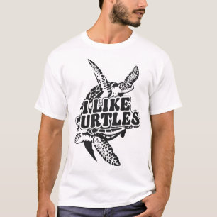 Camiseta Tartaruga Marinha Jabuti Eu Gosto de Tartarugas Có