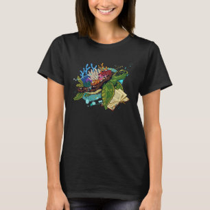 Camiseta Tartaruga Marinha Leitura de Verão 2022 Oceanos de