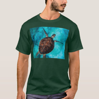 Camiseta Tartaruga marinha no oceano azul