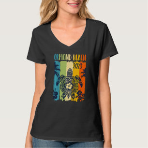 Camiseta Tartaruga Marinha Retro Ormond Beach Flórida Féria