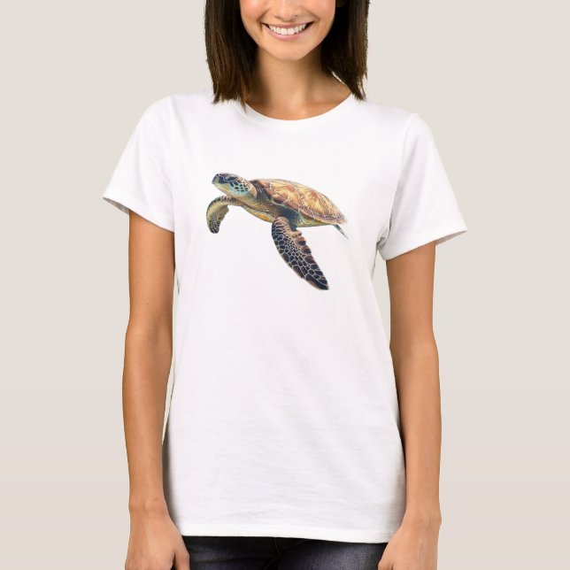 Camiseta Tartaruga marinha T-Shirt (Frente)