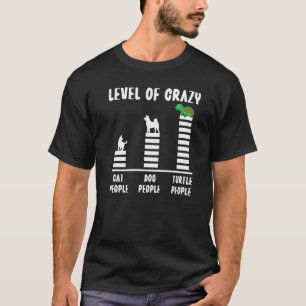 Camiseta Tartaruga Marinha Torto Nível De Gatos Loucos Pess