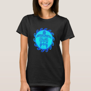 Camiseta Tartaruga Marinha Tribal Tropical Maori Sun
