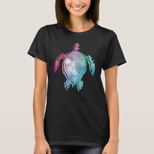 Camiseta Tartaruga Marítima Animal Maori Tartaruga Colorida