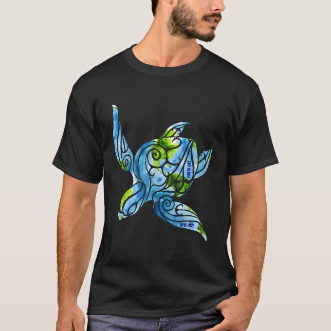 Camiseta Tartaruga Marítima Eday Salve O Reciclar De Tartar (Frente)
