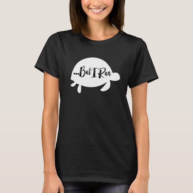 Camiseta Tartaruga Mas Eu Corro Enxoval para Corredores Len (Frente)