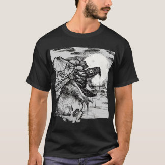 Camiseta tartaruga mordedora caneta e tinta amigos