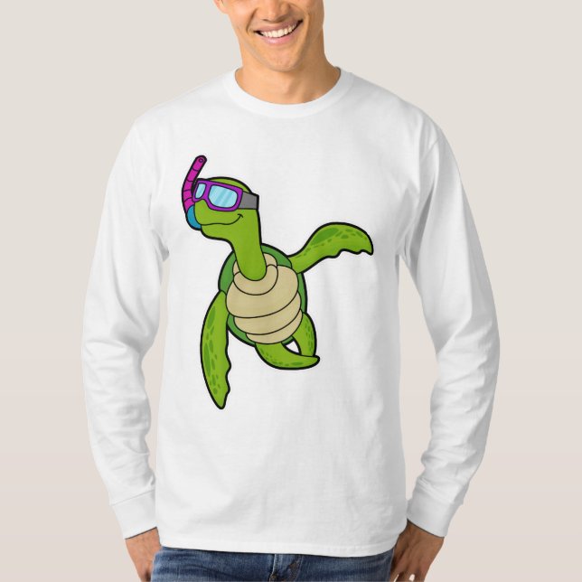 Camiseta Tartaruga Nadando com Snorkel (Frente)