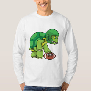 Camiseta Tartaruga no Esporte com Futebol e Capacete