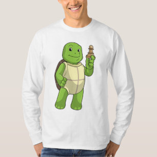 Camiseta Tartaruga no xadrez com peão de xadrez