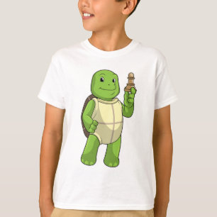 Camiseta Tartaruga no Xadrez com peça de xadrez Peão