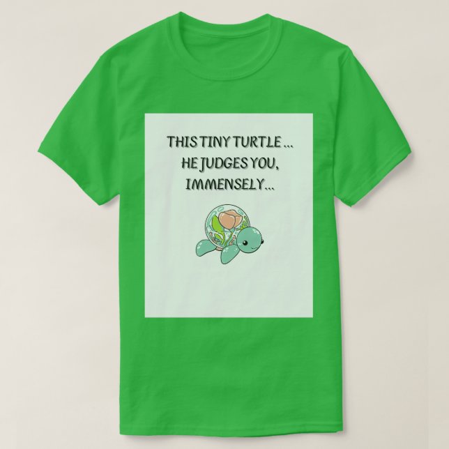Camiseta Tartaruga Pequena (Frente do Design)