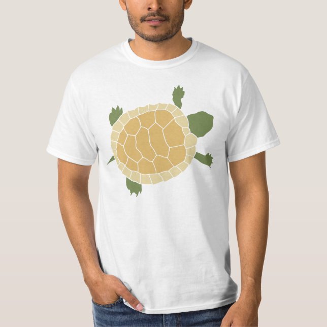Camiseta Tartaruga pequena de rastejamento bonito da (Frente)