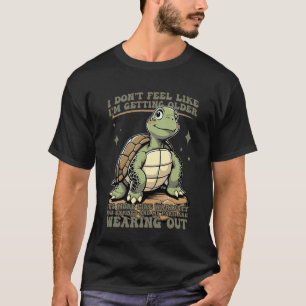 Camiseta Tartaruga Piada Garantia Engraçada Humor Envelheci
