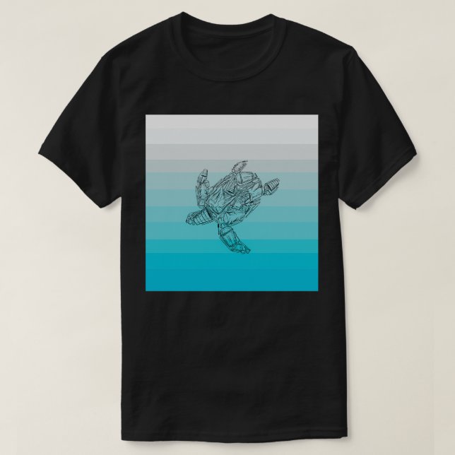 Camiseta Tartaruga plástica (Frente do Design)
