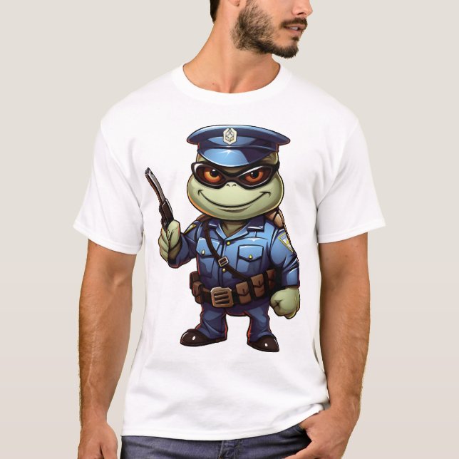 Camiseta Tartaruga policial (Frente)