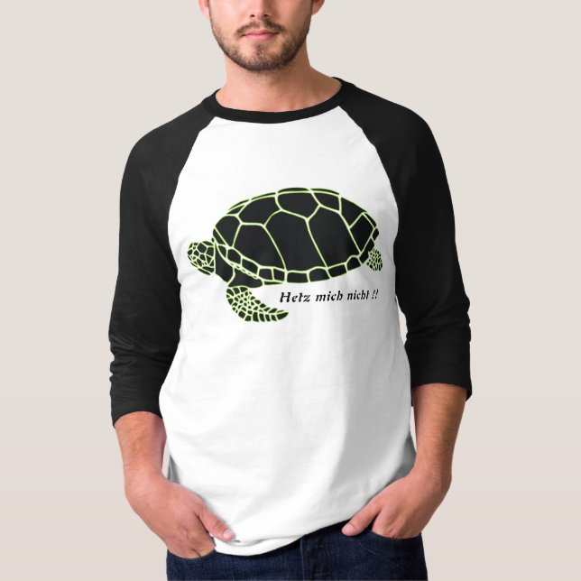 Camiseta Tartaruga preto verde (Frente)