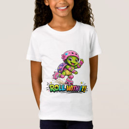 Camiseta Tartaruga Roler Com Ele crianças