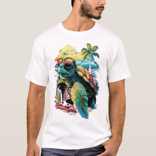 Camiseta Tartaruga Tartarugas Marinhas Havaianas Praia Palm