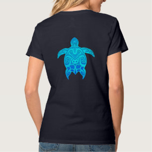 Camiseta Tartaruga Tribal Azul
